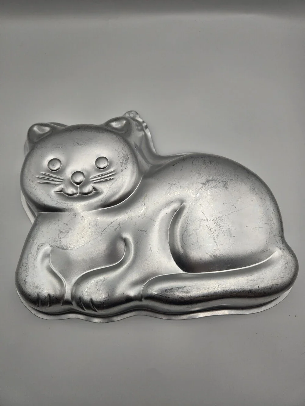 Vintage Wilton 1989 Cutie Cat Aluminum Cake Pan With Insert